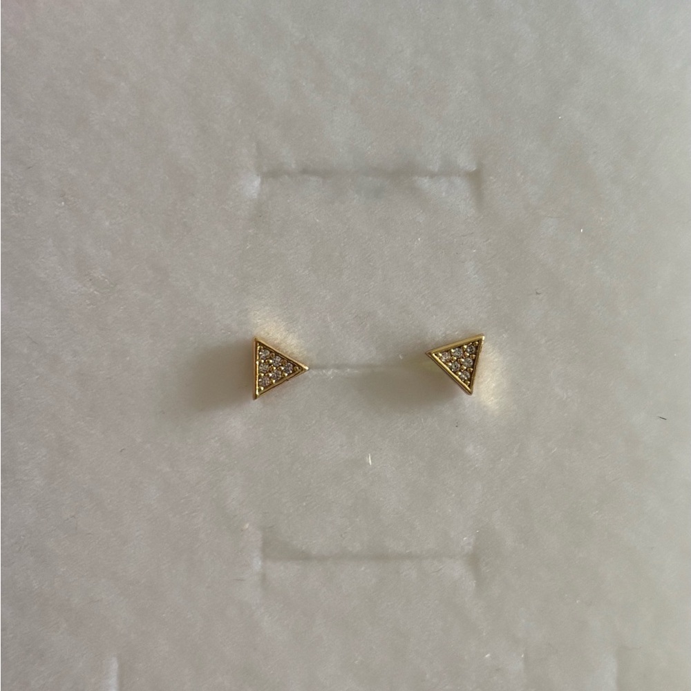 Uncommon James Gold shimmer earrings